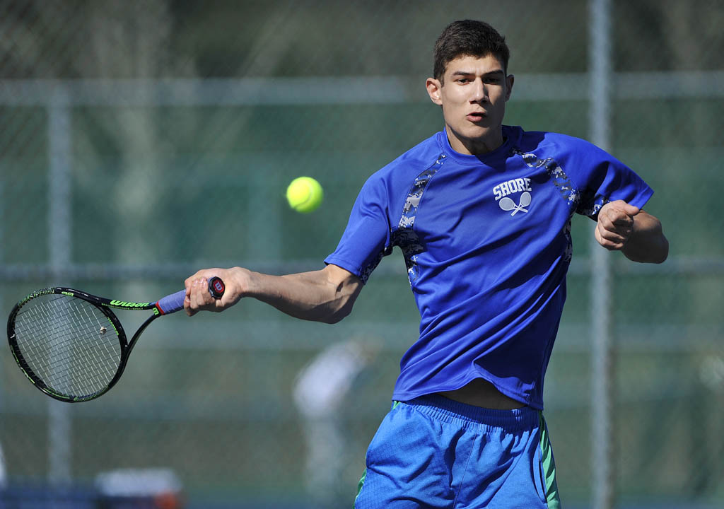 Photo of St. John Vianney at Shore Regional boys’ tennis April 5