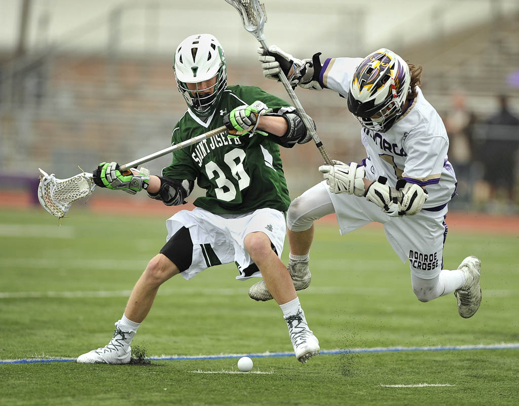 Photo of St. Joseph (Metuchen) at Monroe boys’ lacrosse April 4at M