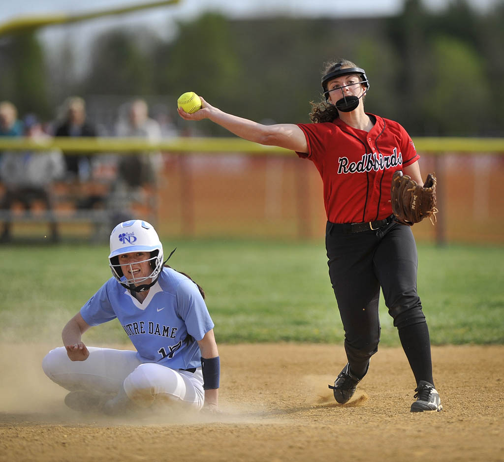 Photo of Notre Dame at Allentown softball April 13