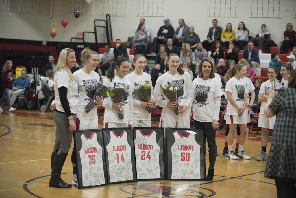 Allentown girls’ basketball seniors shine on their night