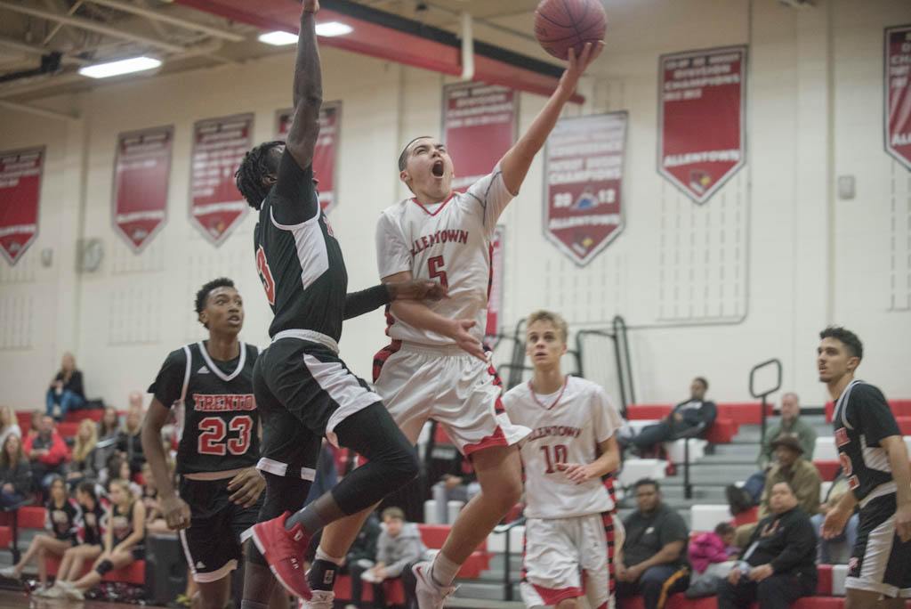 Allentown boys’ basketball team learns in defeat to Trenton