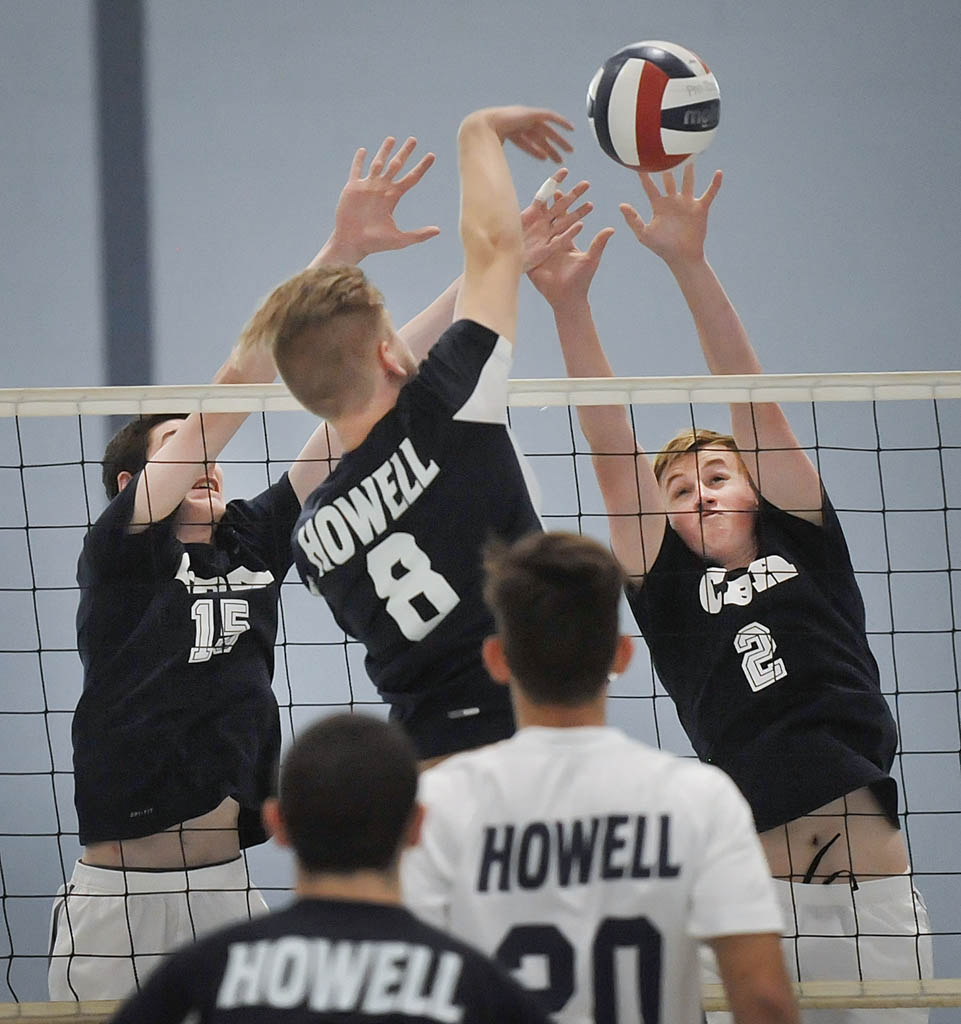 Photo of Howell at CBA Central Jersey state boys’ volleyball May 23