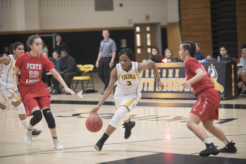 South Brunswick girls’ basketball team enjoys Senior Night