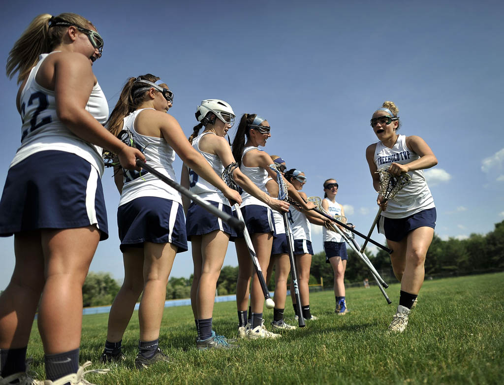 Photo of girls’ lacrosse state tournament game Howell at Freehold Twp. May 19