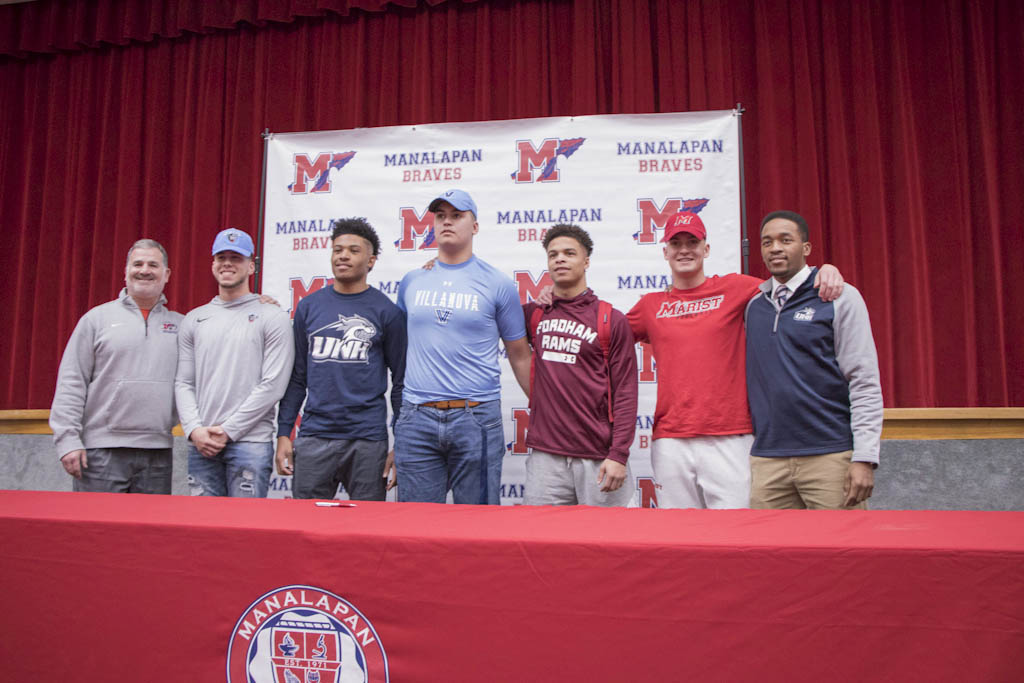 Manalapan athletes sign on for college