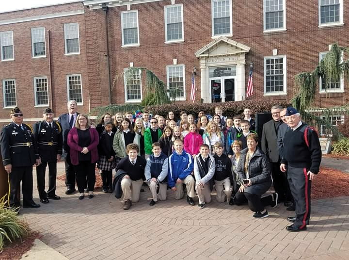 Our Lady of Victories School students attend Veterans Day ceremony