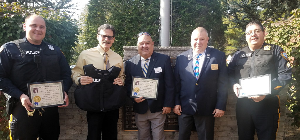 South Amboy Elks donate vests to Sayreville police officers