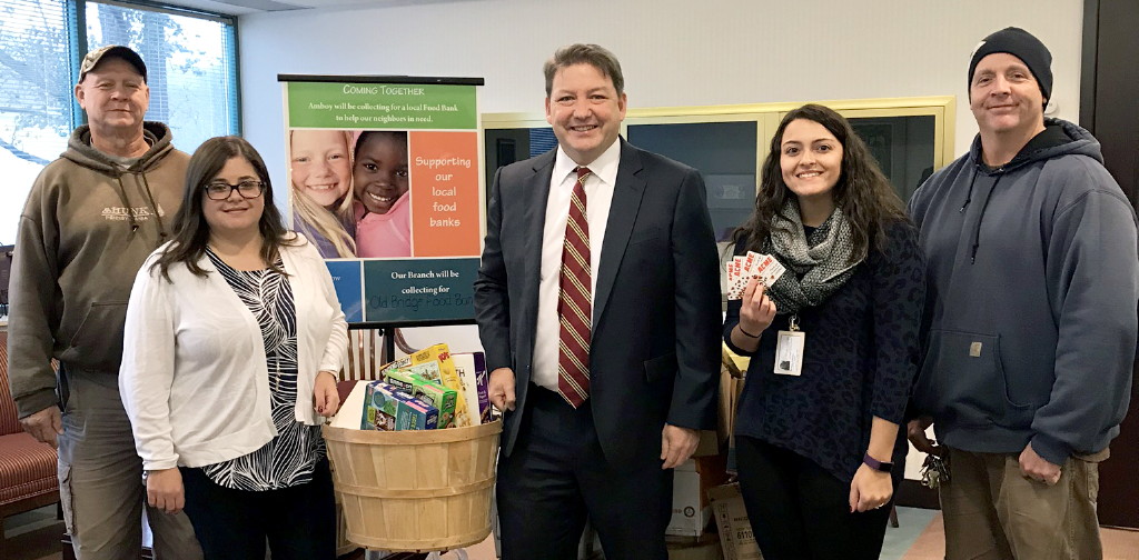 Amboy Bank makes donation to Old Bridge Food Bank