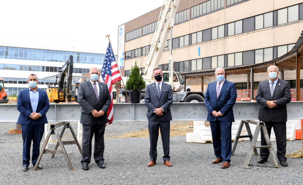 Final steel structure placed on new Emergency Department at Raritan Bay Medical Center-Old Bridge