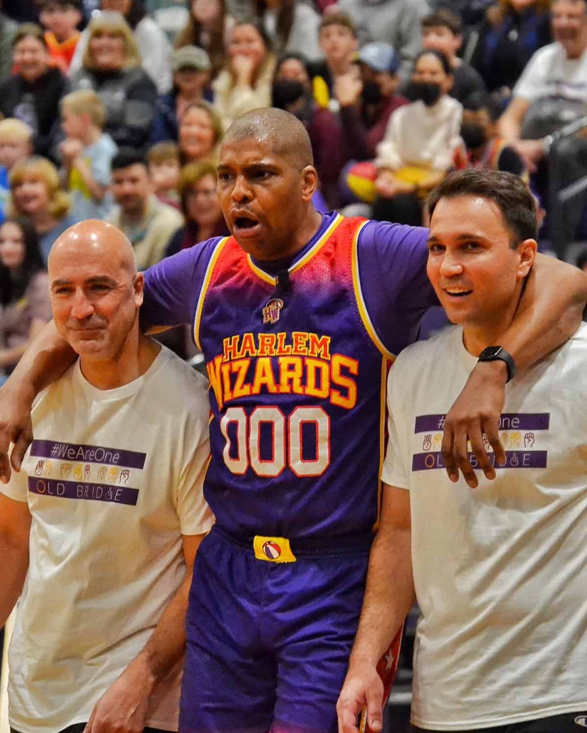 Old Bridge educators play ball against Harlem Wizards