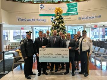 Middlesex County Association of Chiefs of Police make annual donation to Raritan Bay Medical Center