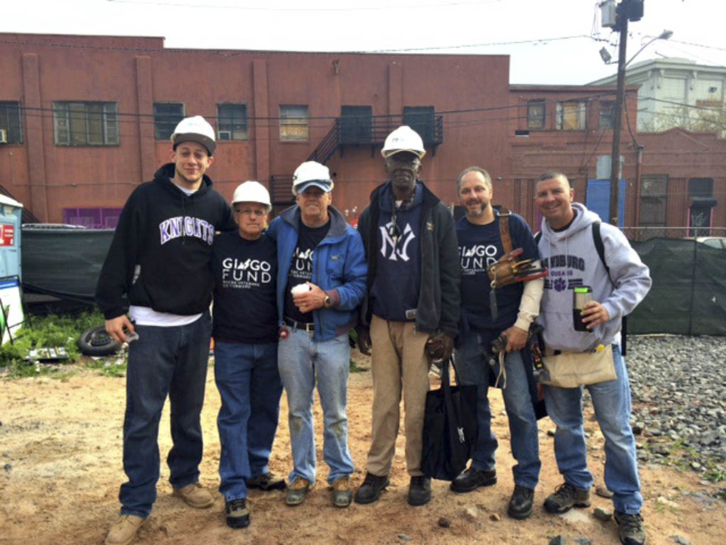 Carl Sandburg staff helps build condo unit for veterans