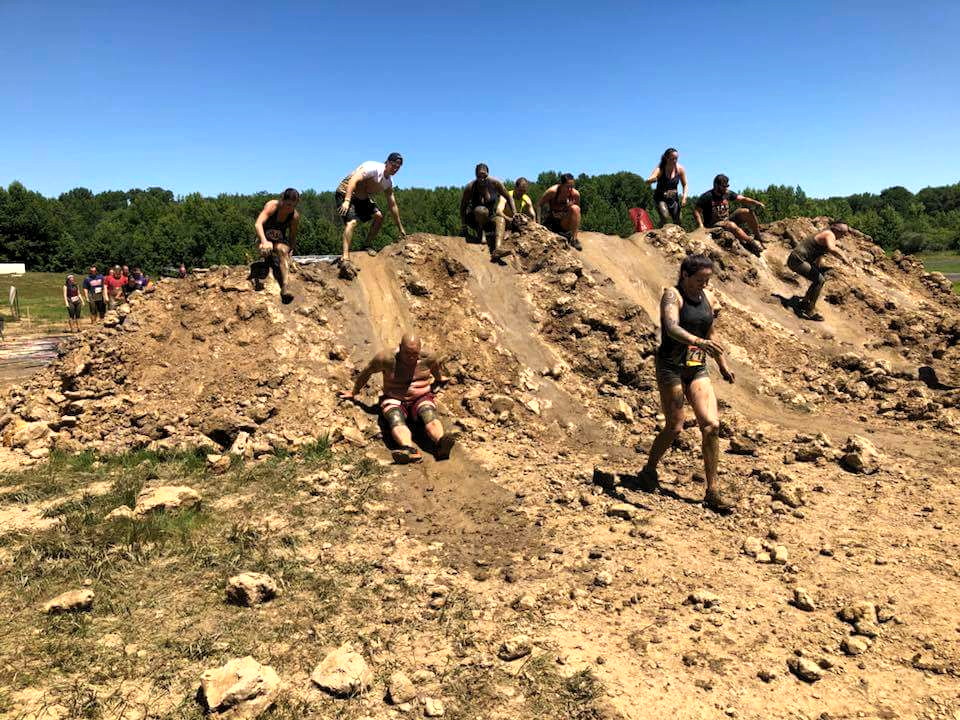 Rugged Maniacs course through Raceway Park