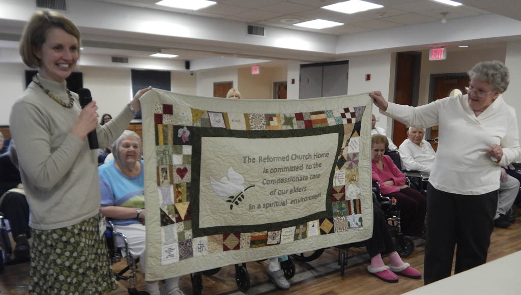 Reformed Church Home receives handmade quilt