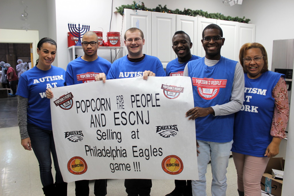 Four ESCNJ students work at Monday Night Football game