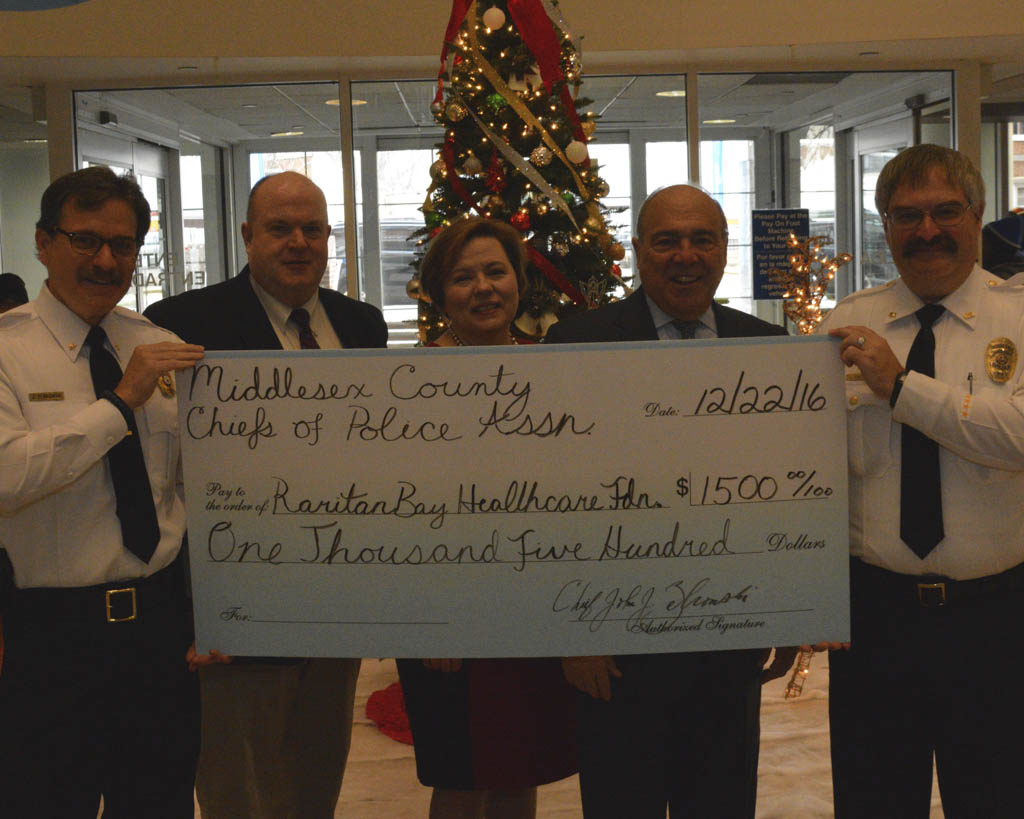 RBMC Foundation receives donation from Middlesex County police chiefs