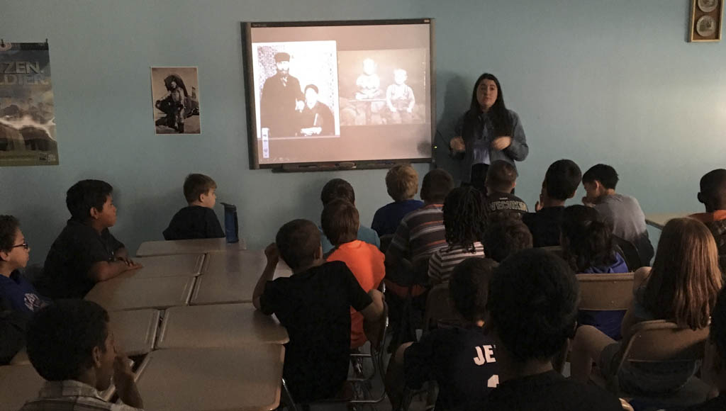 Samsel students learns about the Holocaust firsthand