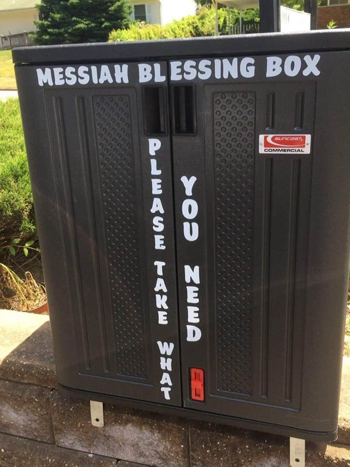 Messiah Lutheran Church installs Blessing Box