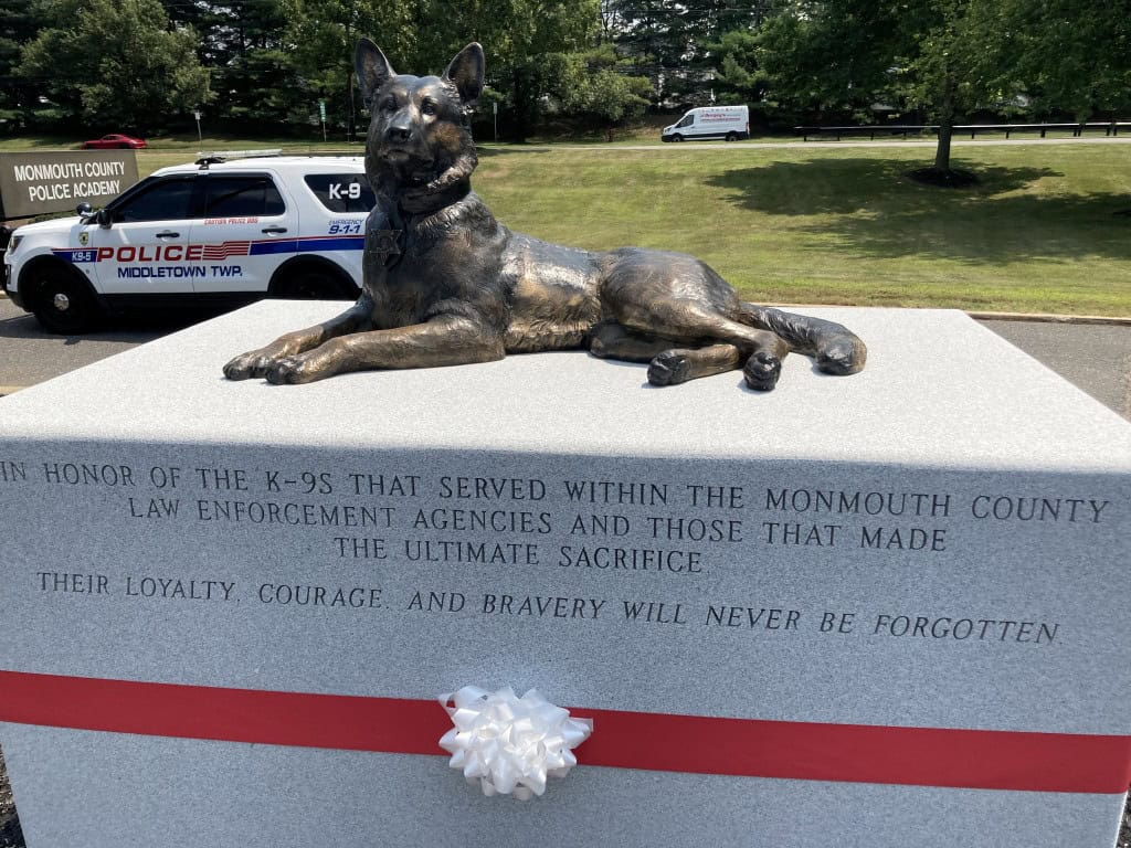 Eagle Scout honors fallen police dogs with monument at police academy