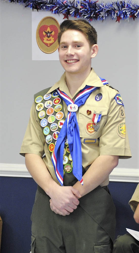 Third brother honored in Eagle Scout Court of Honor