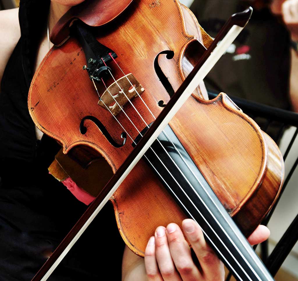 Learn history of the violin, restoration projects, at Old Bridge Library