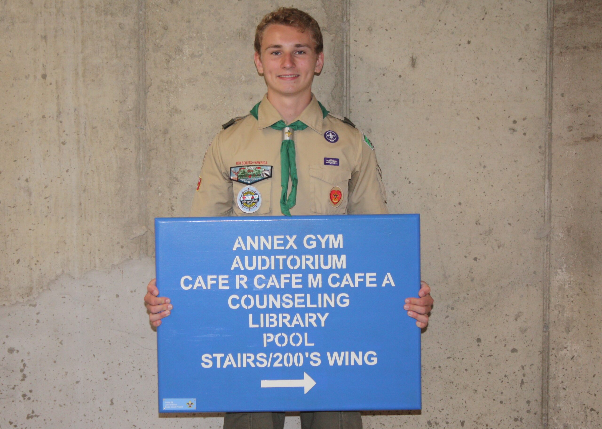 Teen’s Eagle Scout project makes navigating Hightstown High School easier