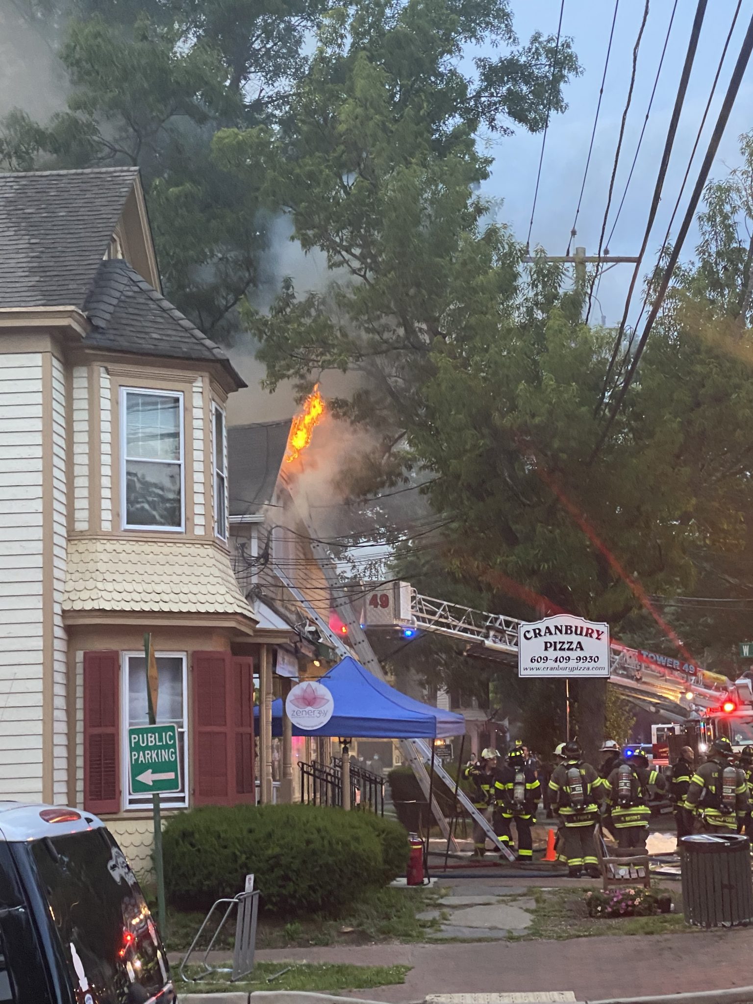 Cranbury Pizza severely damaged in evening fire