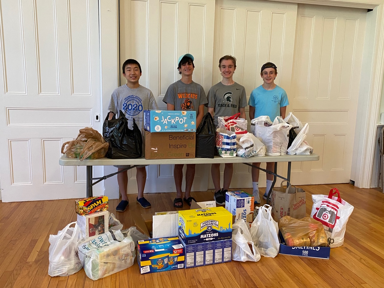 Cranbury School eighth graders raised money and supplies for Skeet’s Pantry