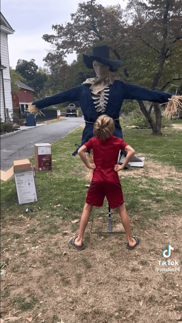 As Halloween nears, Cranbury family’s scarecrow TikTok video garners almost 136K views