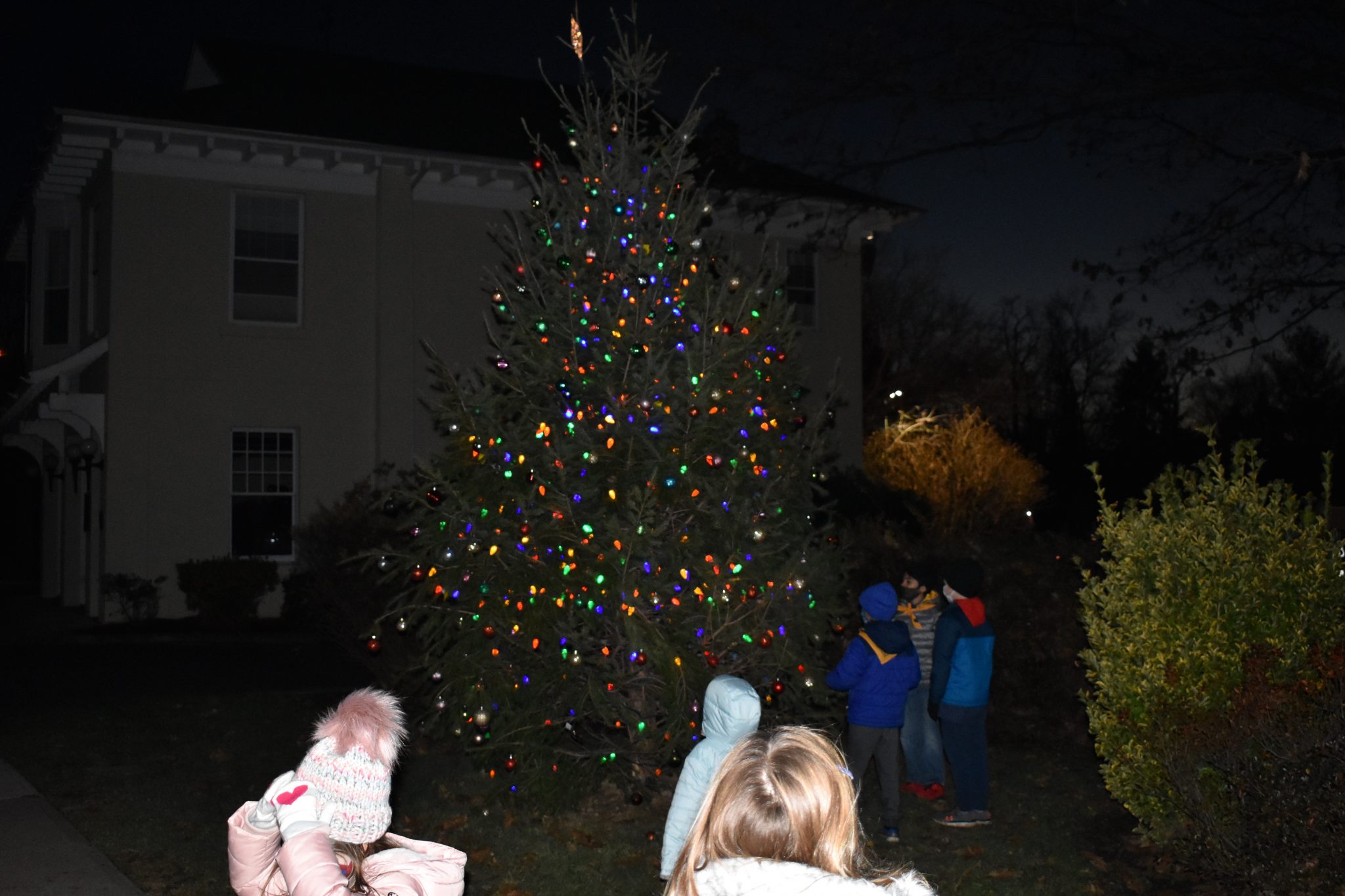 Cranbury tradition continues with lighting of Christmas tree