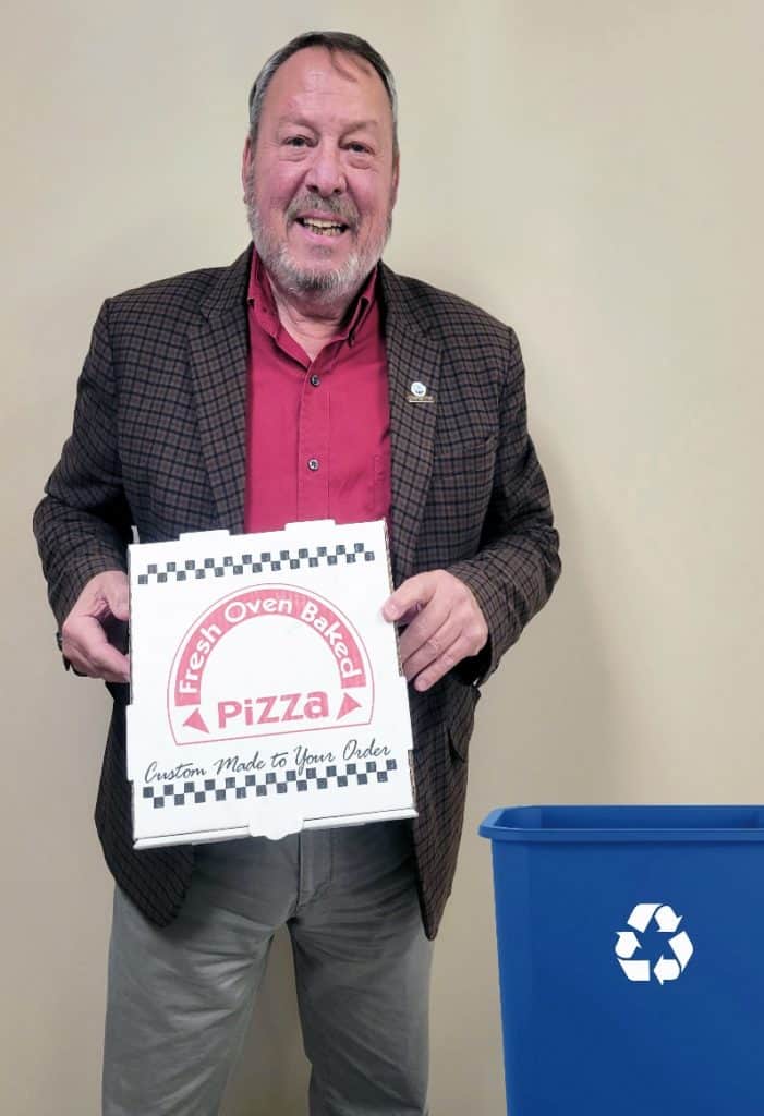 County now recycling pizza boxes