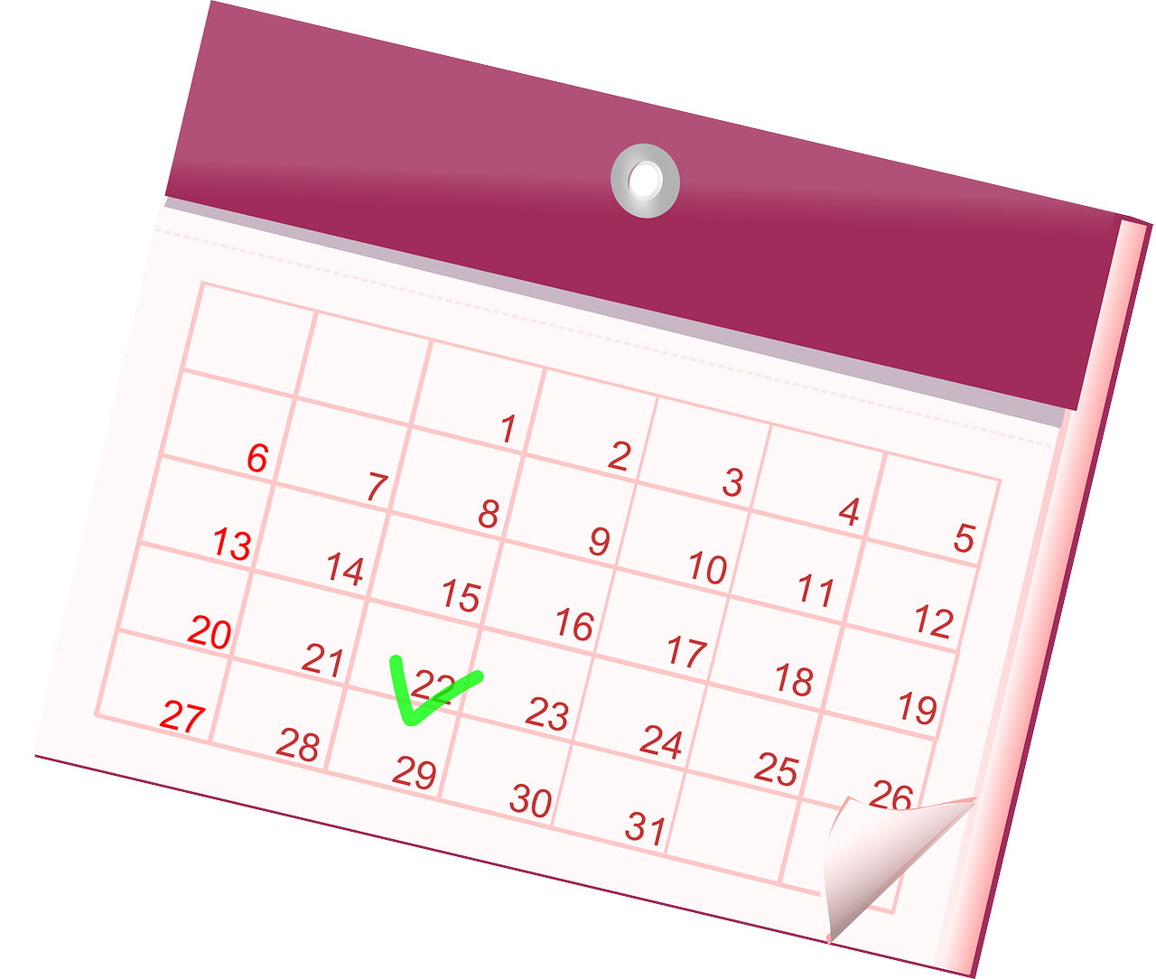 Common calendar, Packet papers, Nov. 24