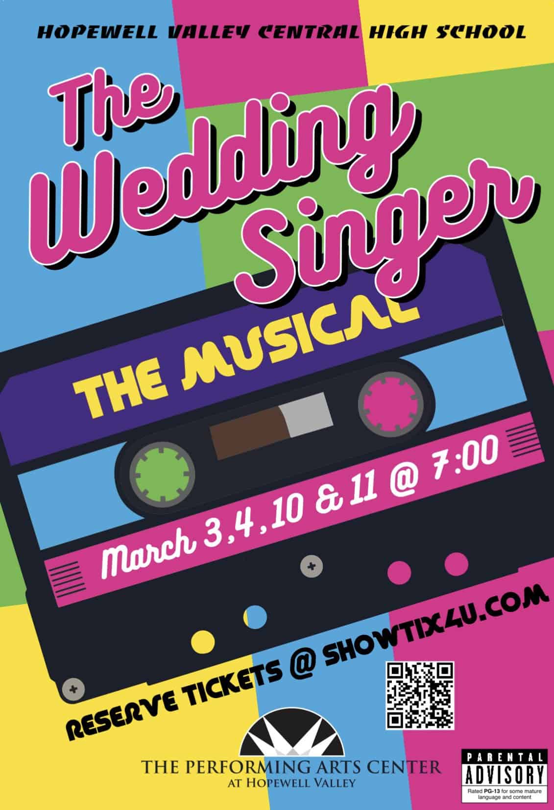 HVCHS will present ‘The Wedding Singer’ musical in March; 80’s night planned for March 10