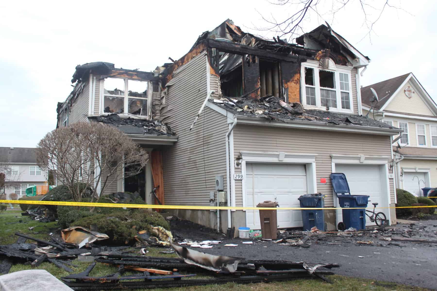 Christmas Eve fire destroys duplex, leaves two families homeless