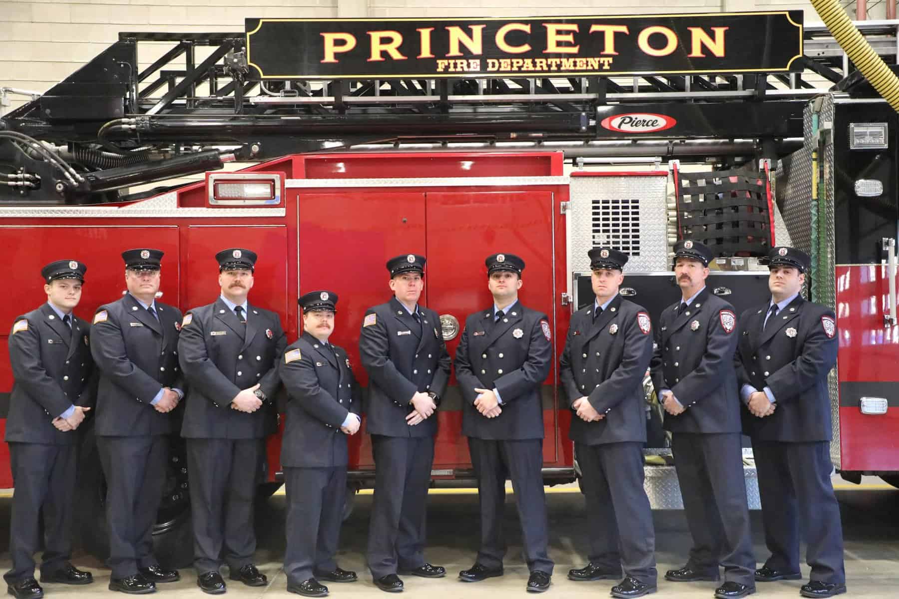 Princeton career firefighters, fire inspectors sworn into office