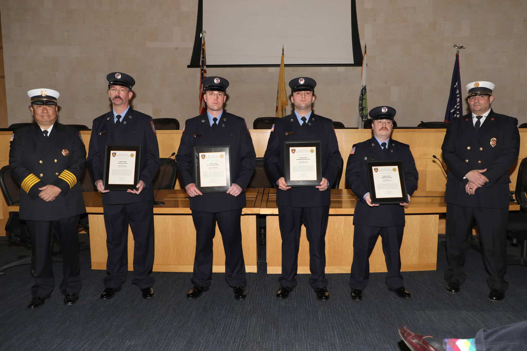 Princeton firefighters honored for heroic efforts during Tropical Storm Ida