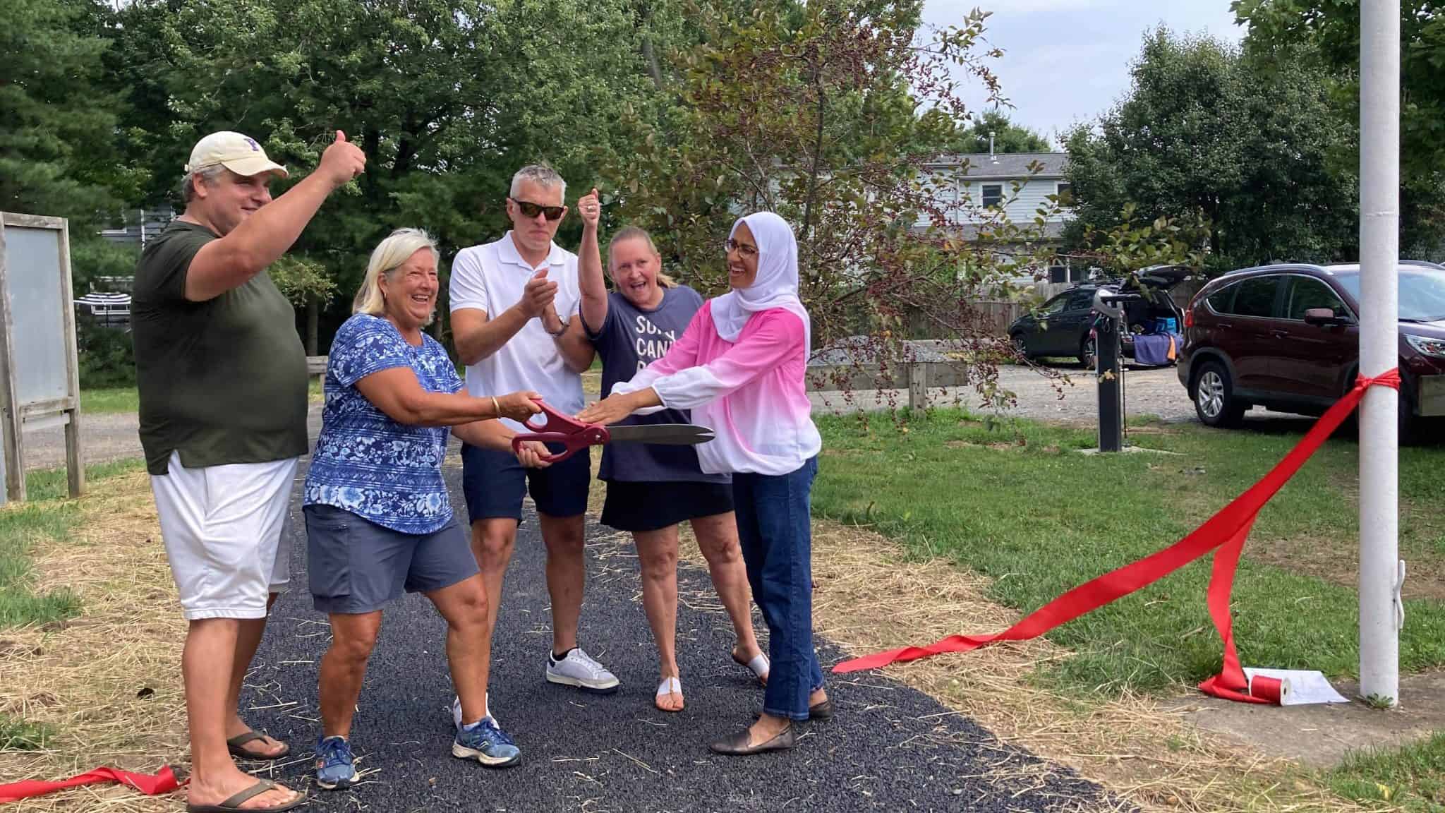 Cranbury celebrates new Village Park walking trail